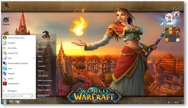 WoW-cataclysm theme-windows7-wow