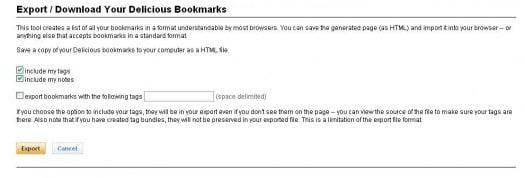 delicious-export-bookmarks