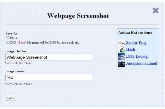 webpage-screenshot-options