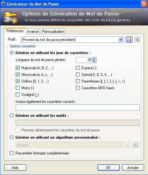 keepass-options-generateur keepass-options-generateur