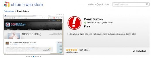 chrome-panic-button