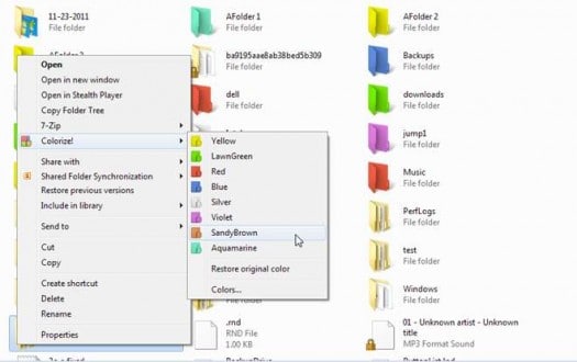 Folder-Colorizer-menu couleur-dossier-windows