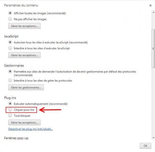 chrome-cliquer-lire