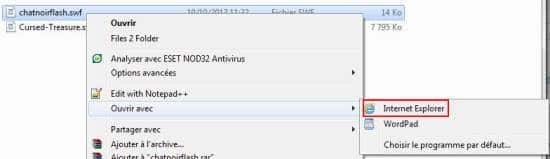 comment ouvrir swf flash