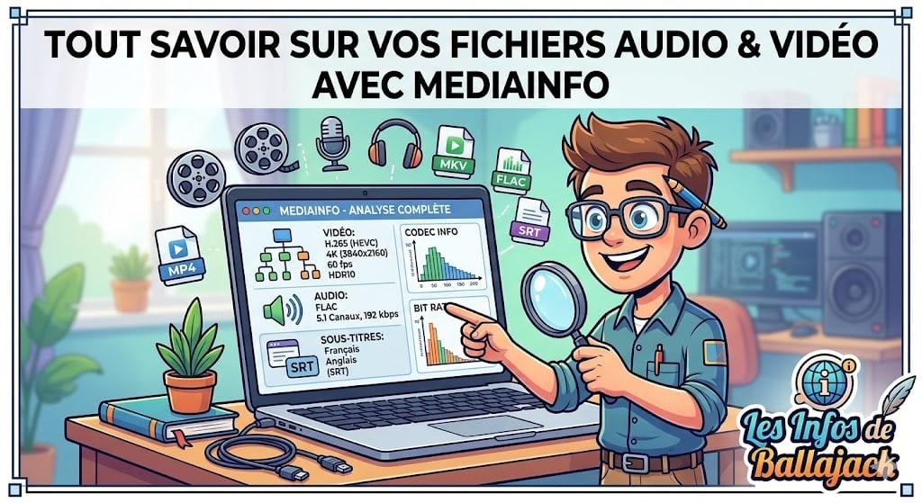 mediainfo identification codec audio vidéo