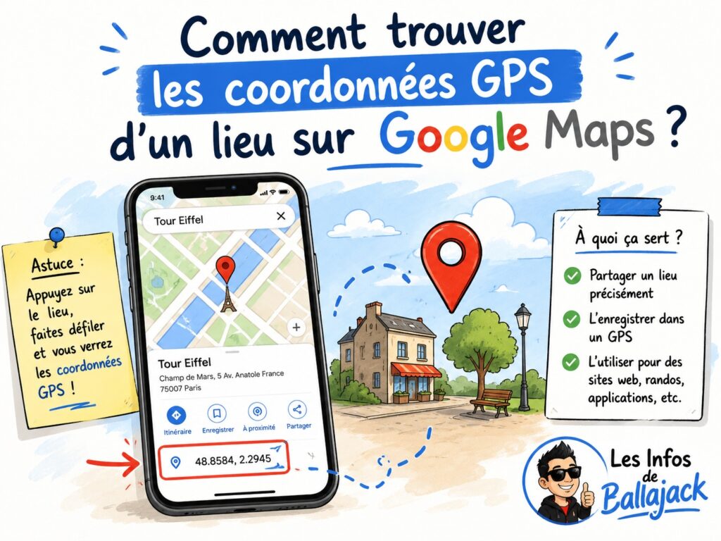 trouver les coordonnées GPS sur Google Maps