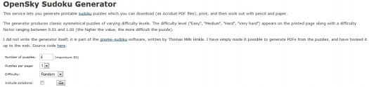 opensky-sudoku-generator opensky-sudoku-generator