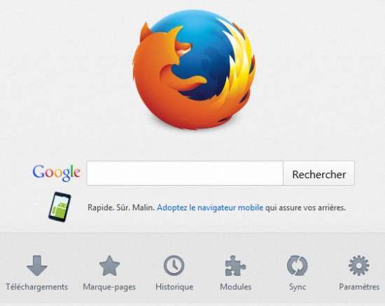 Comment régler l’accueil de Firefox en page Nouvel onglet