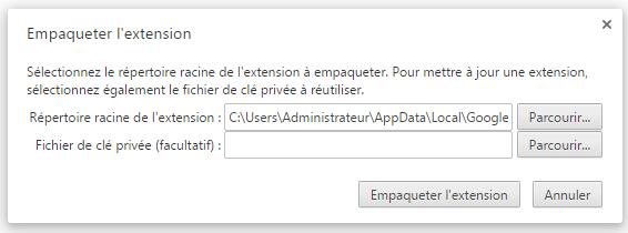 chrome-empaqueter-extension