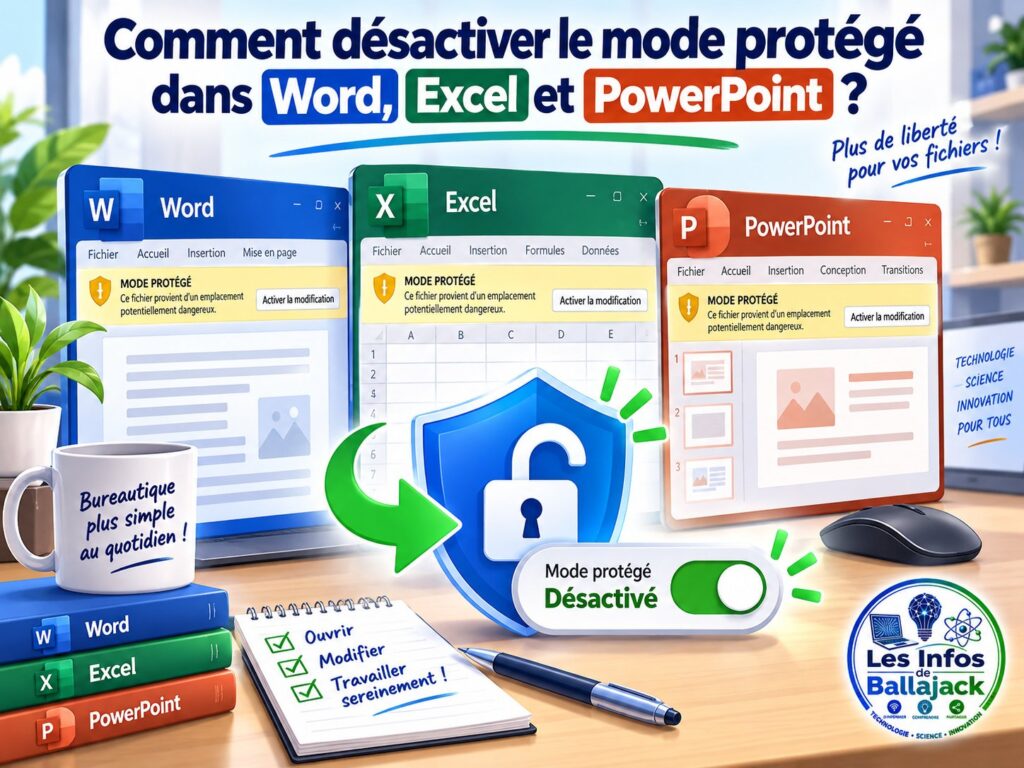 désactiver mode protégé Office