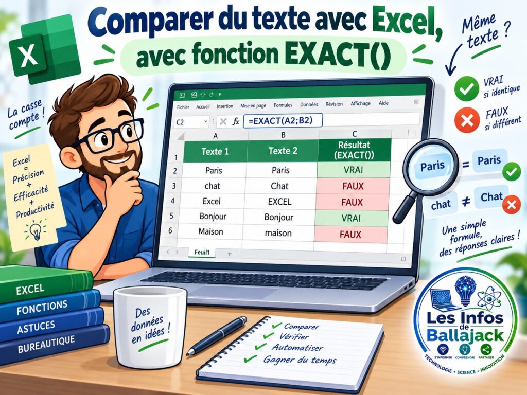 fonction Exact Excel