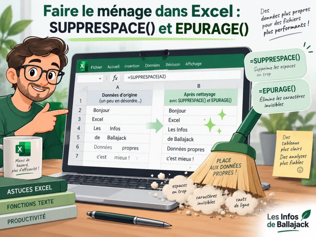 fonctions ménage Excel