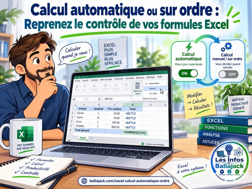 mode calcul Excel