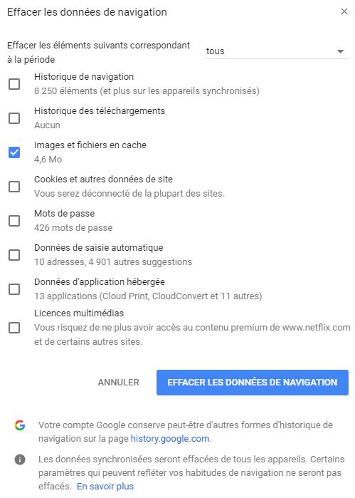 effacer-cache-chrome