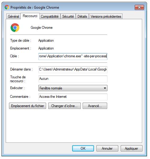 raccourci-chrome-strict-site-isolation