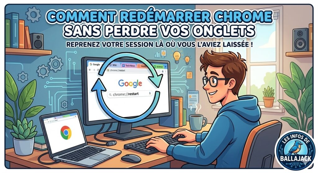 redémarrer Chrome sans perdre  ses onglets