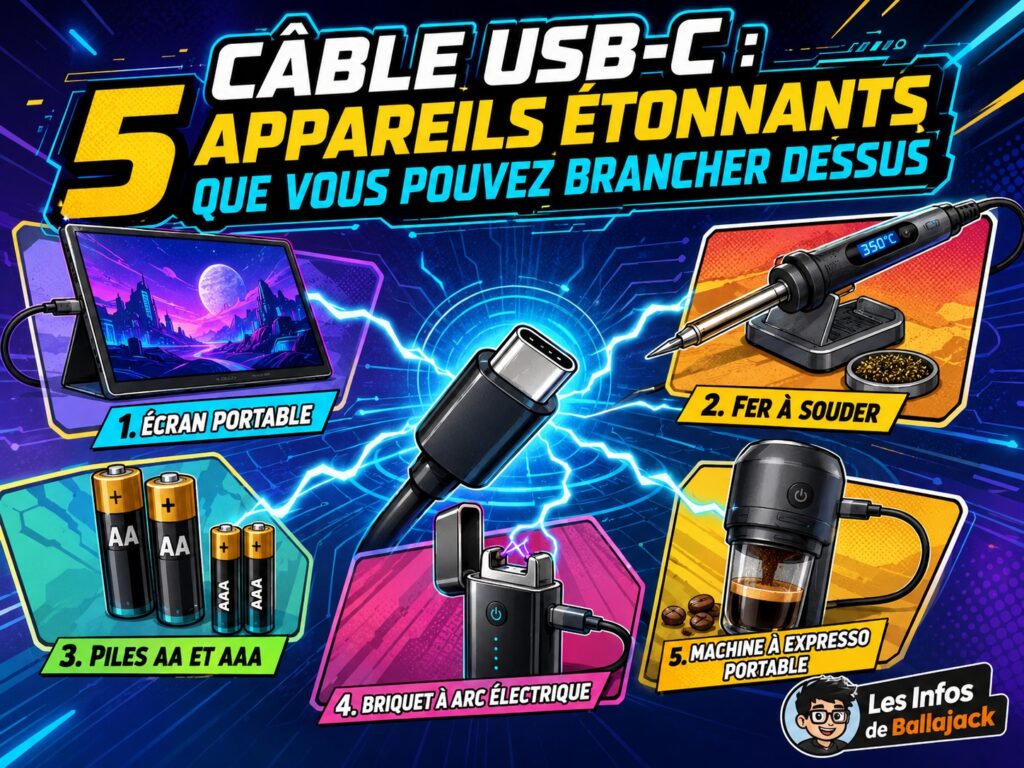 alimentation appareils USB-C