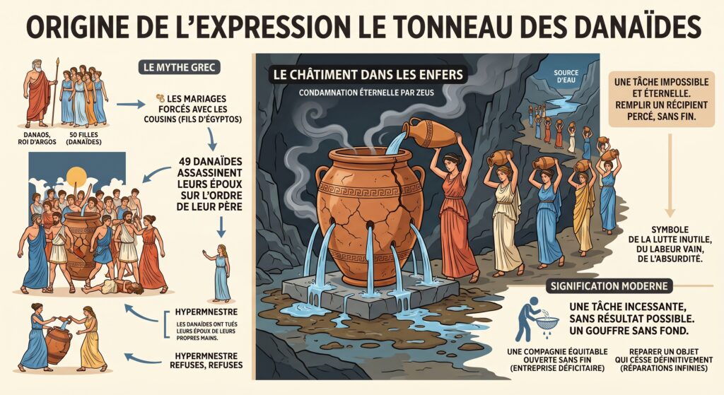 origine expression tonneau des danaïdes