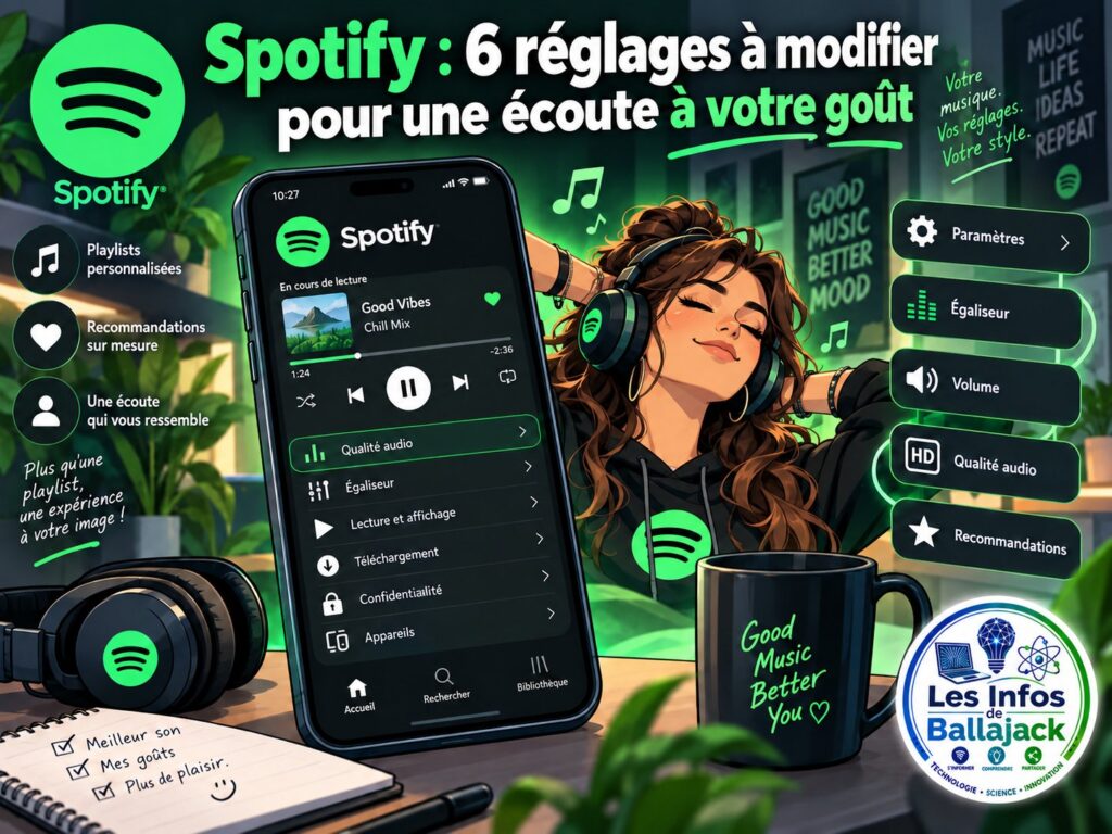 modification réglages Spotify